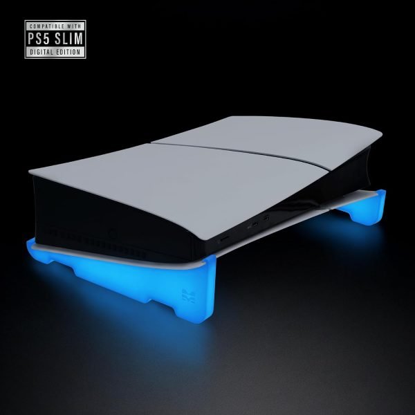 Morpiq Horizontal Stand Compatible with PS5 Slim (Digital Edition) - Glow in the Dark