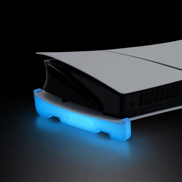 Morpiq Horizontal Stand Compatible with PS5 Slim (Digital Edition) - Glow in the Dark