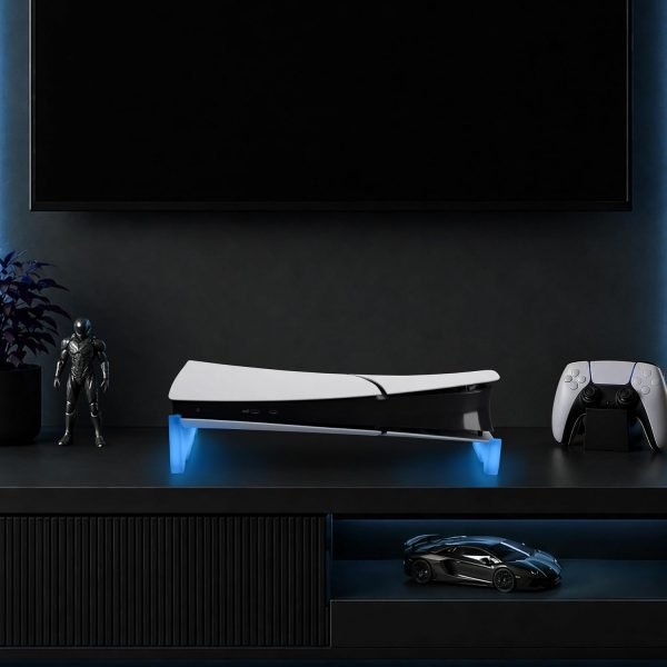 Morpiq Horizontal Stand Compatible with PS5 Slim (Digital Edition) - Glow in the Dark