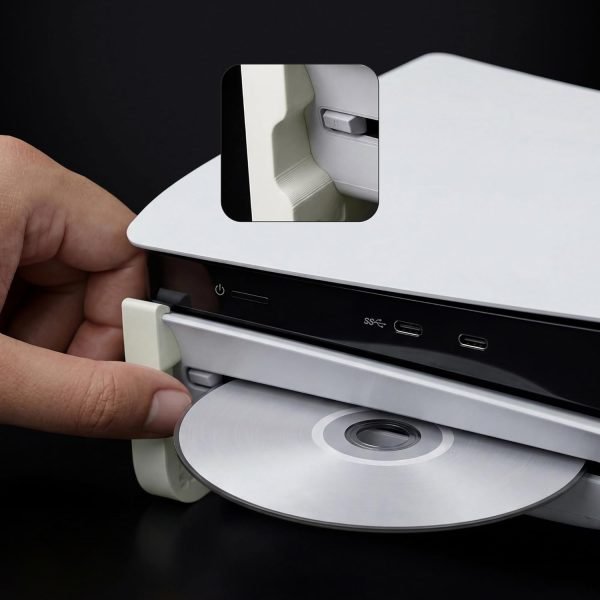 Morpiq Horizontal Stand Compatible with PS5 Slim (Disc Edition) - Glow in the Dark